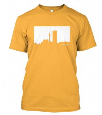 Jozi Streets T-shirt in Yellow-White