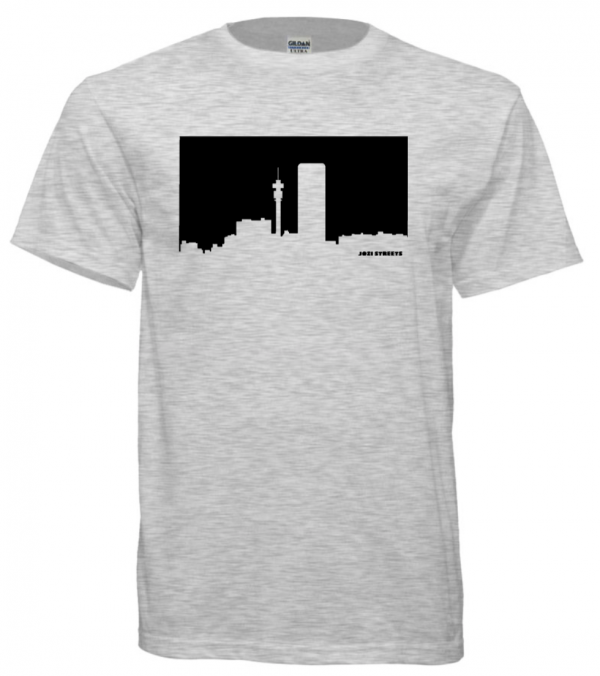 Jozi Streets Cloud Grey T-Shirt - Black